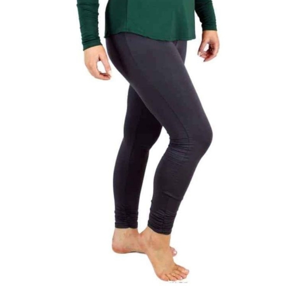 Women black leggings, soft yoga pants, long legings, bamboo soft fabric leggings - Picture 1 of 6